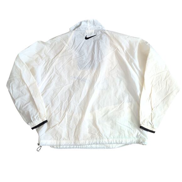 Vintage 90s Nike Big Logo Swoosh Pullover Windbreaker Jacket 1/4 Zip Men's XL - Picture 3 of 10